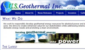 US Geothermal reports increase in revenues and updates on development