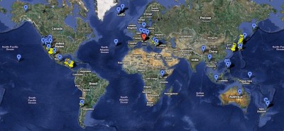 Global Geothermal Power Plant Map – additions provided by Enel Green Power