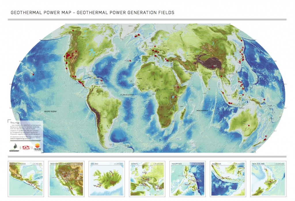 ISOR and ThinkGeoEnergy publish Global Geothermal Power Map