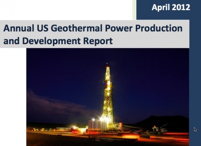 GEA releases US Geothermal Market Update April 2012