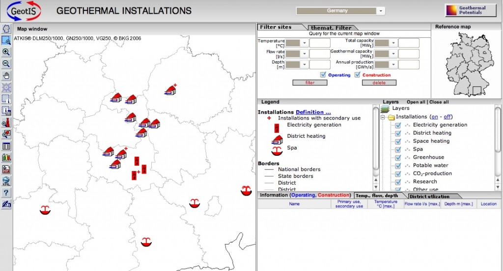 Germany opens public access to online Geothermal Information System