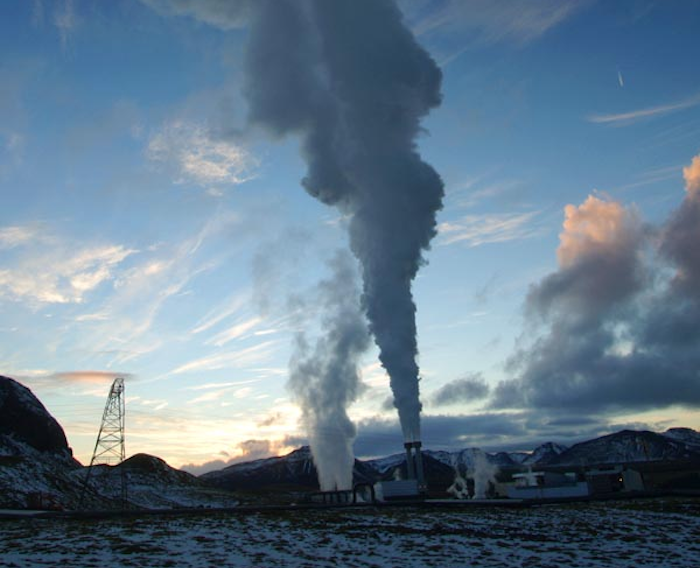 CCTV on carbon capture and storage at Icelandic geothermal plant