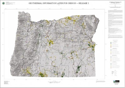 New map showing geothermal resources in Oregon, U.S.