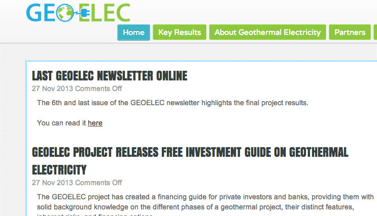 GEOELEC creates a guide on financing Geothermal projects Europe