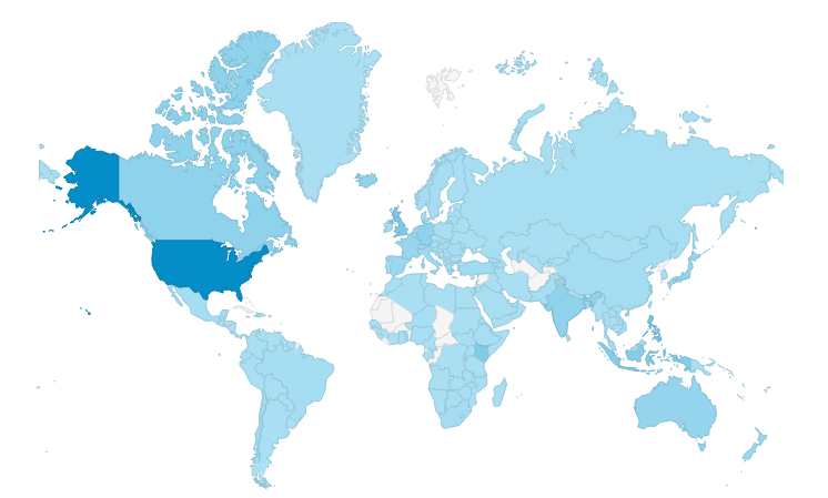 Visitors from 160 countries on ThinkGeoEnergy in February 2014