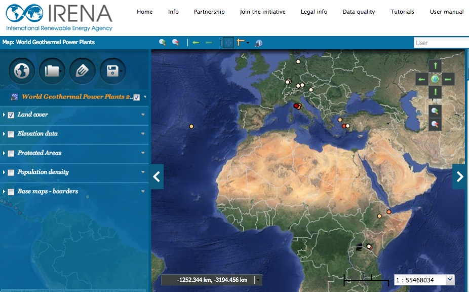 IRENA partners with ThinkGeoEnergy on global geothermal power plant map