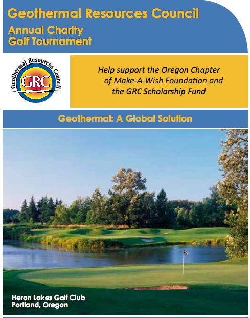 GRC Annual Charity Golf Tournament, Sept. 28, 2014