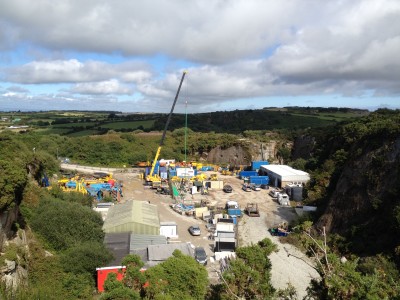 Visit by Lord Teverson to geothermal project site in Cornwall, UK