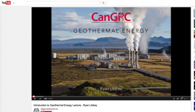 Video Lecture: Introduction to Geothermal Energy by Ryan Libbey