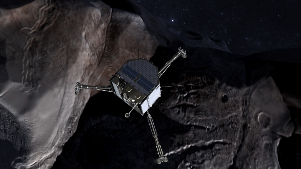 Rosetta spacecraft drilling on comet vs. geothermal drilling