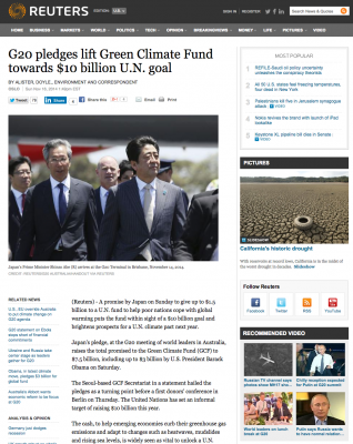 UN Green Climate Fund nearing funding goal