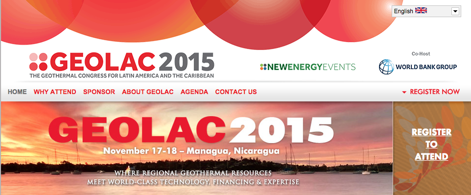 Event: GeoLAC 2015, Nov. 18-19, 2015 Nicaragua