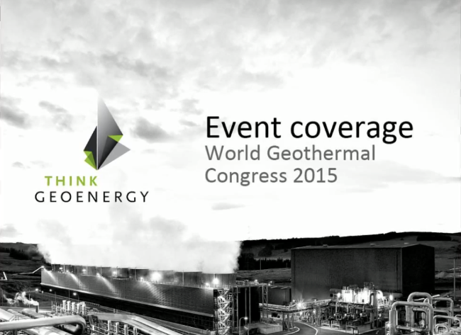 World Geothermal Congress 2015 – Before the start