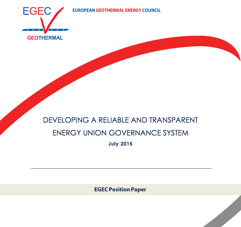 EGEC paper with concrete proposals for Energy Union governance system