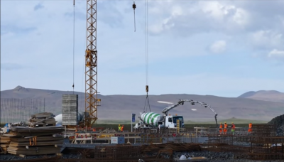 Video: Construction site of the Theistareykir geothermal plant, Iceland