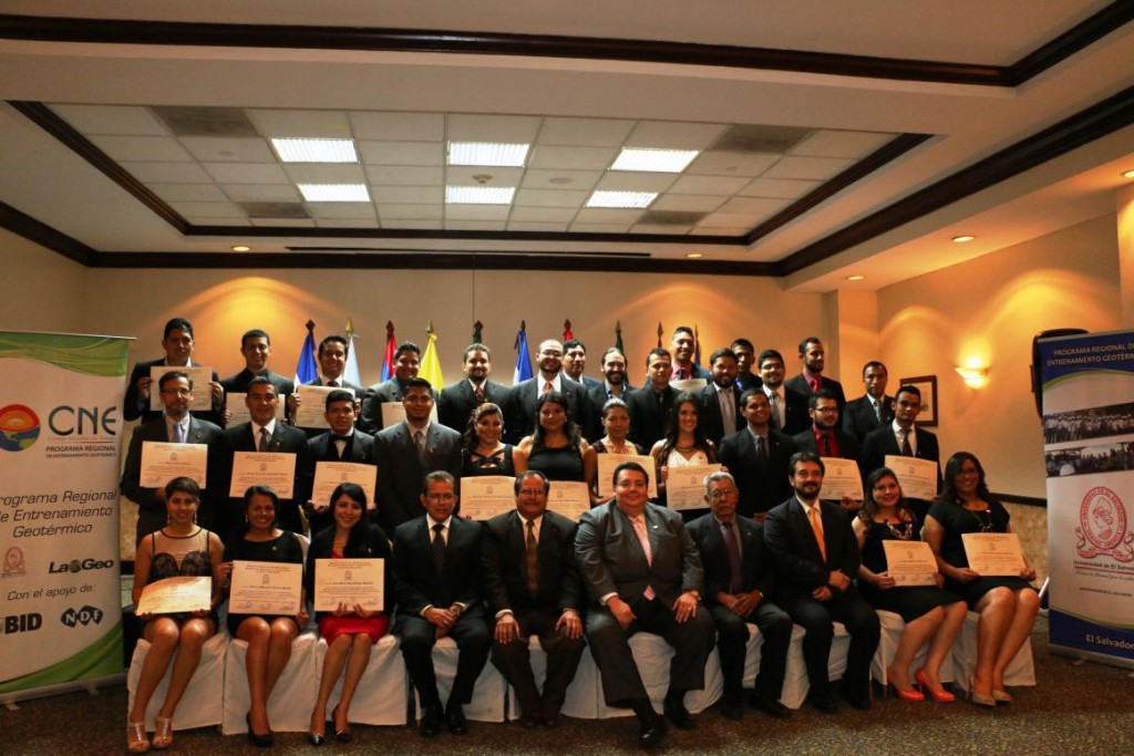 Graduation at El Salvador Geothermal Diploma Program 2015