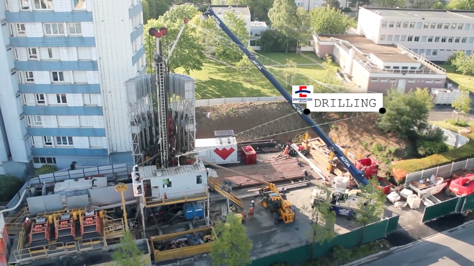 Great video from drilling a geothermal resource in a city in France