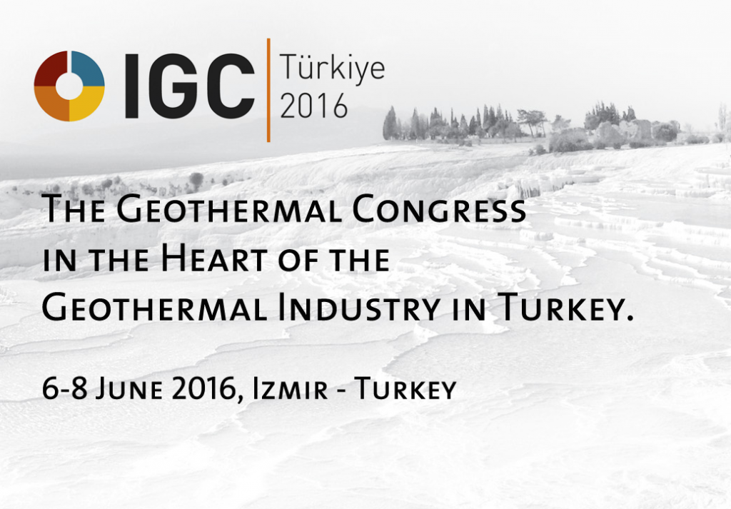 2 weeks to go – IGC Türkiye – Izmir Geothermal Congress, 6-8 June 2016