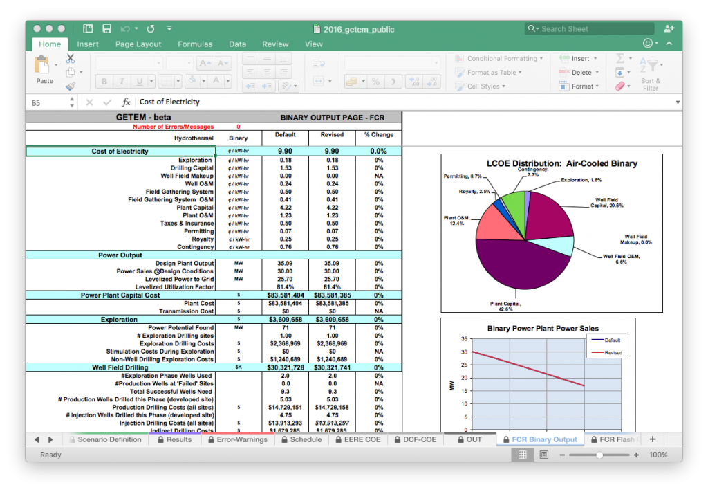 Geothermal Electricity Technology Evaluation Model (GETEM) updated