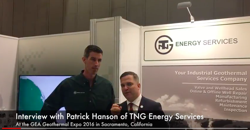 Interview: Patrick Hanson, Direct of Sales & Marketing, TNG Energy Services