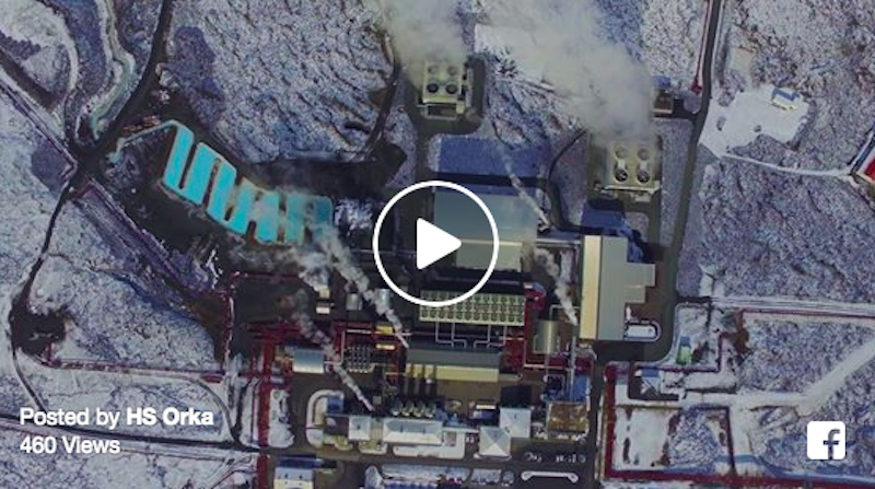 Great video shots from geothermal plants of HS Orka in Iceland