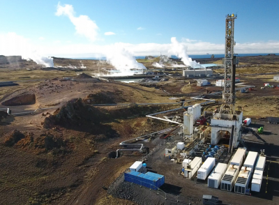 HS Orka preparing for drilling of wells at geothermal site of Eldvörp, Iceland