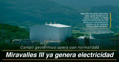 Miravalles III geothermal plant in Costa Rica restarts after hurricane in November