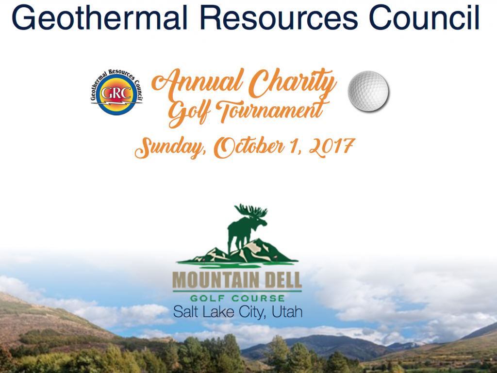 Annual Charity Golf Tournament with GRC Annual Meeting,  Oct 1, 2017