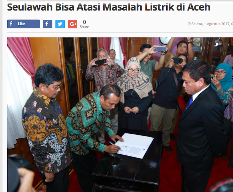 Aceh and Pertamina sign JV agreement on Seulawah geothermal project
