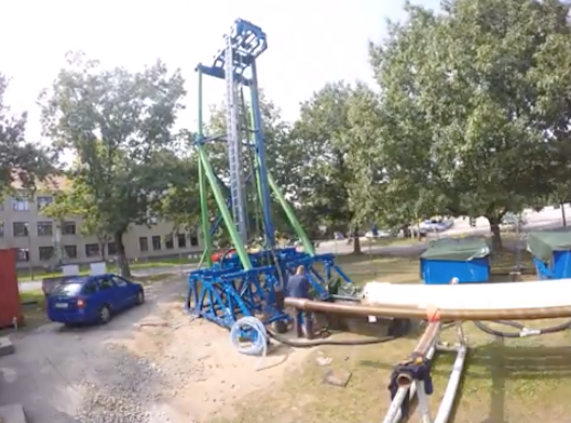 Lightning shattering rock: new drilling method for deep geothermal energy
