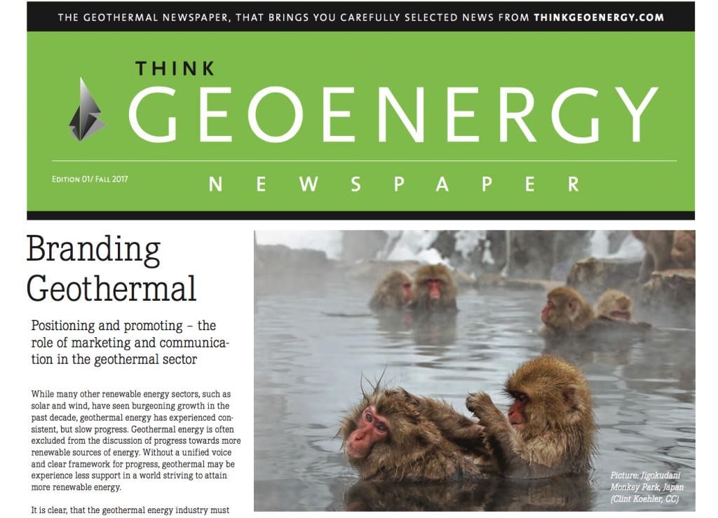 Geothermal news on paper – the Think GEOENERGY Newspaper
