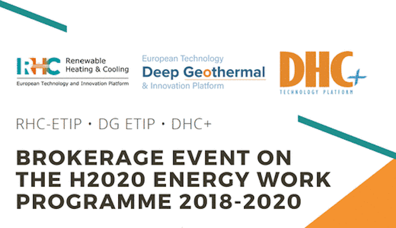 Geothermal topic at Brokerage event on H2020 Energy Work, 16 Nov. 2017