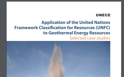 UNECE report with 14 case studies on UNFC classification of geothermal resources in 14 countries