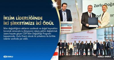 Zorlu Energy Group awarded CDP Turkey Climate Leadership Award