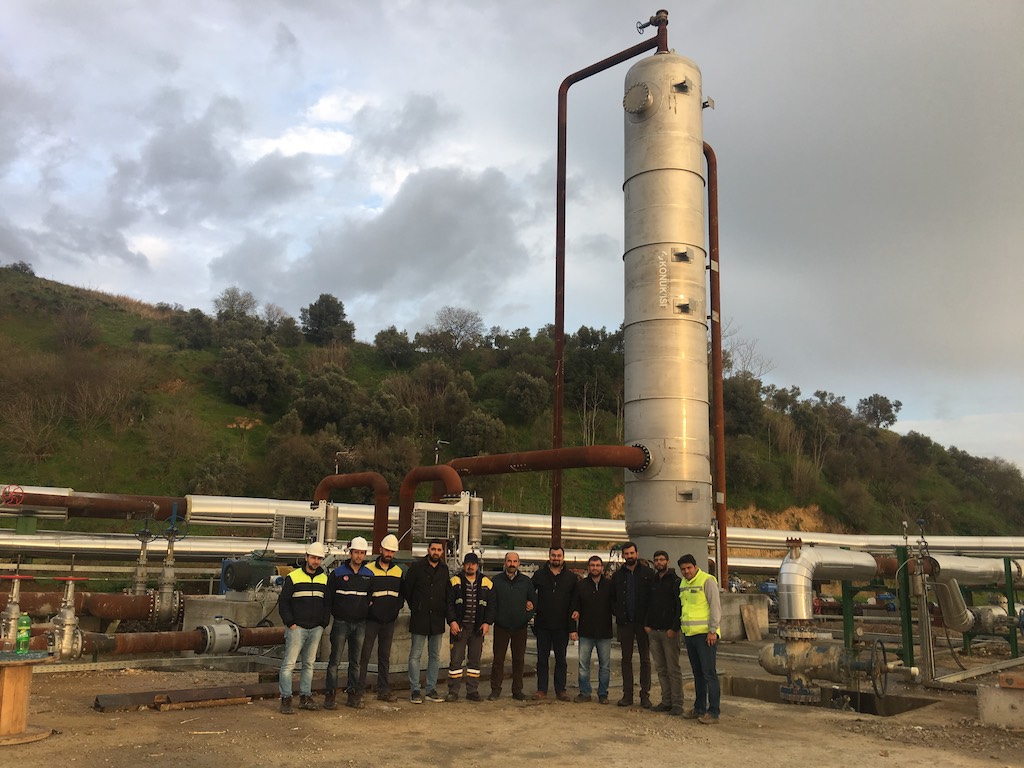 Direct contact steam condenser commissioned for Kubilay geothermal