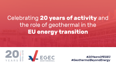 Celebrating 20 years, EGEC shares declaration on the great role of geothermal energy