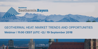 Webinar: Geothermal Heat Market Trends & Opportunities, Sept 19, 2018