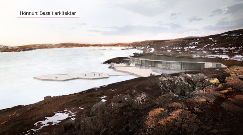 New geothermal bath being built at a lake in the East of Iceland