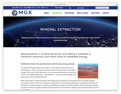 MGX Minerals advances geothermal lithium brine extraction strategy in U.S.
