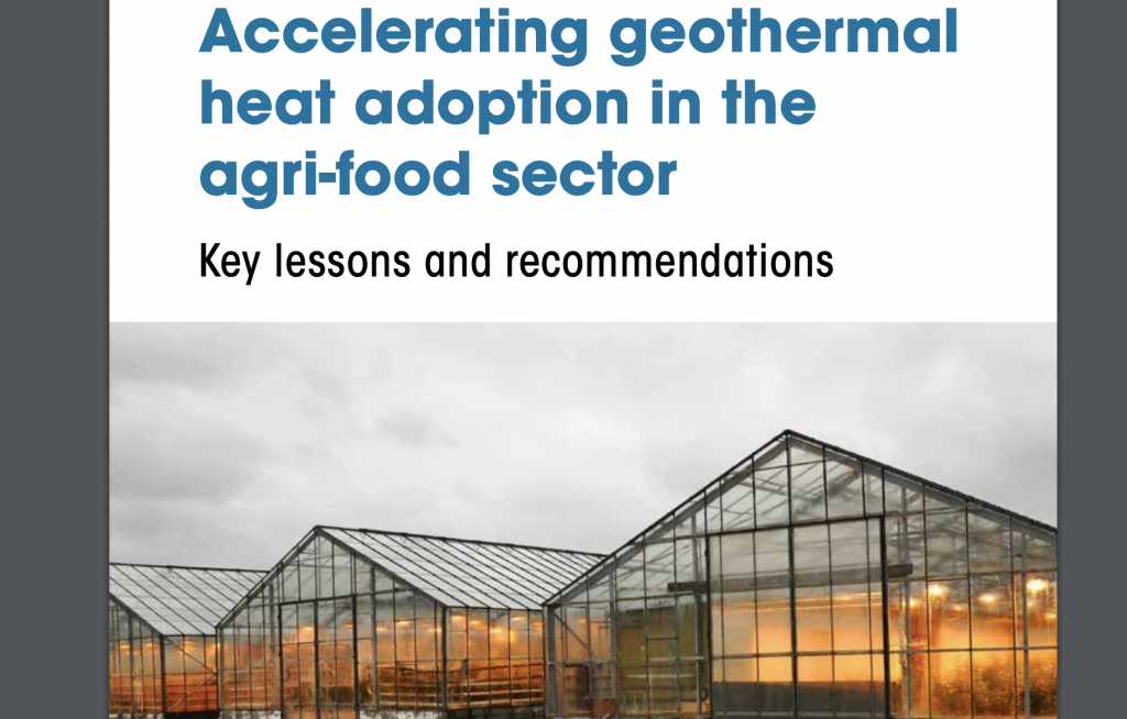 Key lessons for accelerating geothermal heat adoption in the agri-food sector