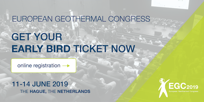 European Geothermal Congress 11-14 June 2019 – Early Bird running out