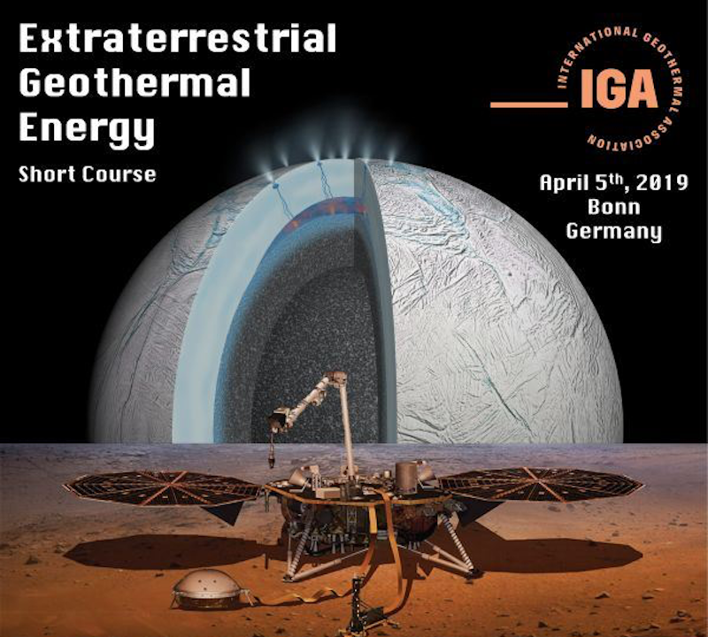 IGA – Extraterrestrial Geothermal Workshop, Bonn/ Germany – 5 April 2019
