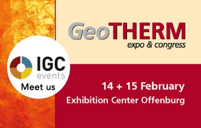 Meet us at the GeoTHERM expo & congress in Offenburg/ Germany – 14-15 February 2019