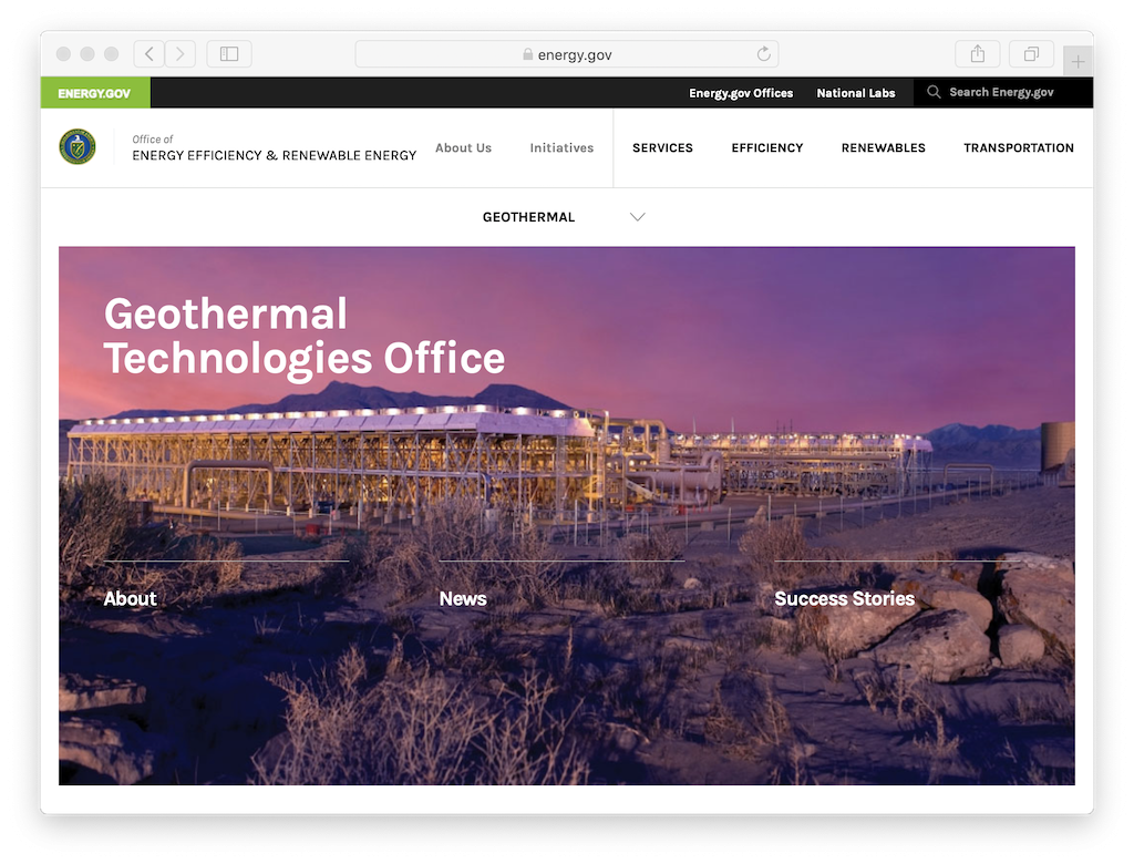 U.S. Department of Energy Geothermal Technologies Office seeking merit reviewers