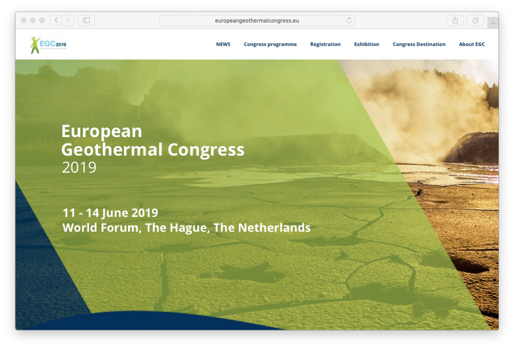 10 days until the European Geothermal Congress 2019, The Hague/ Netherlands