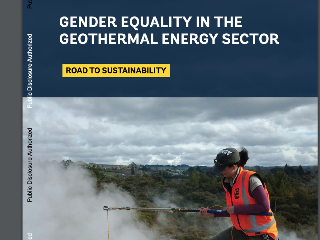 World Bank releases report on Gender Equality in the Geothermal Sector