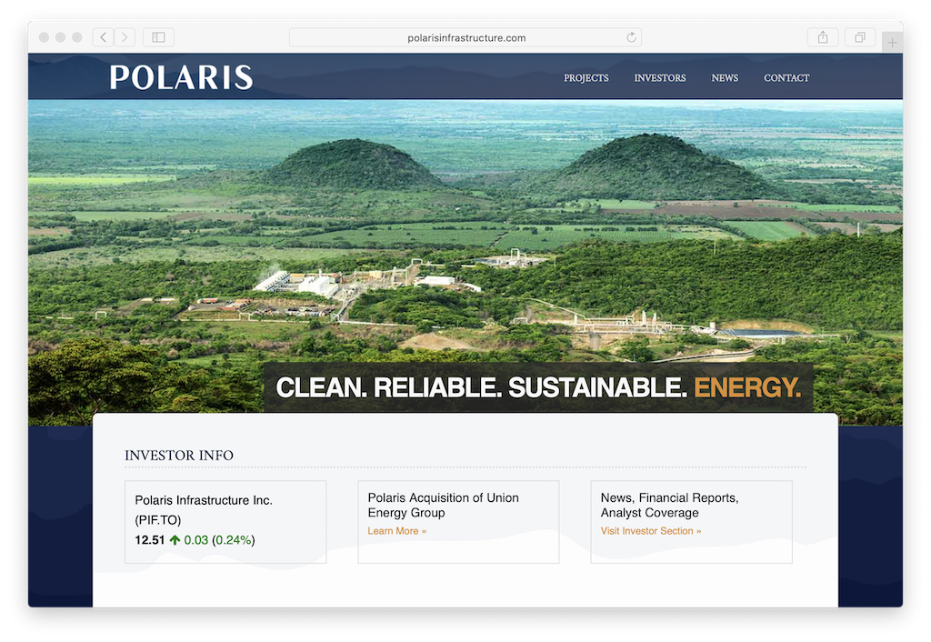 Polaris continues to see increasing geothermal revenues in Nicaragua