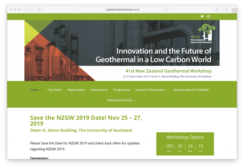 NZGW 2019 – Innovation & the Future of Geothermal – Abstract Submissions Reminder