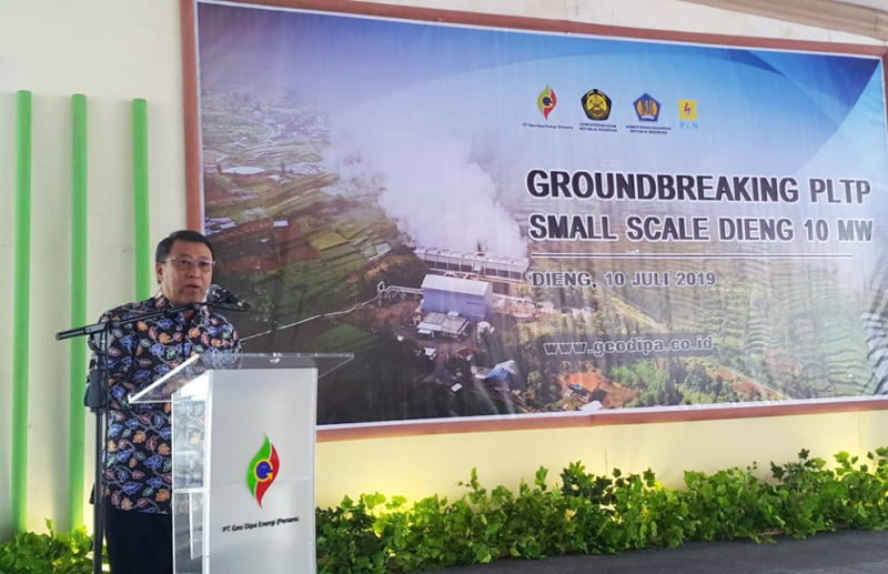 PT GeoDipa Energi breaks ground for 10 MW small-scale geothermal project at Dieng