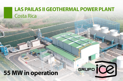 55 MW Las Pailas II geothermal power plant officially inaugurated in Costa Rica